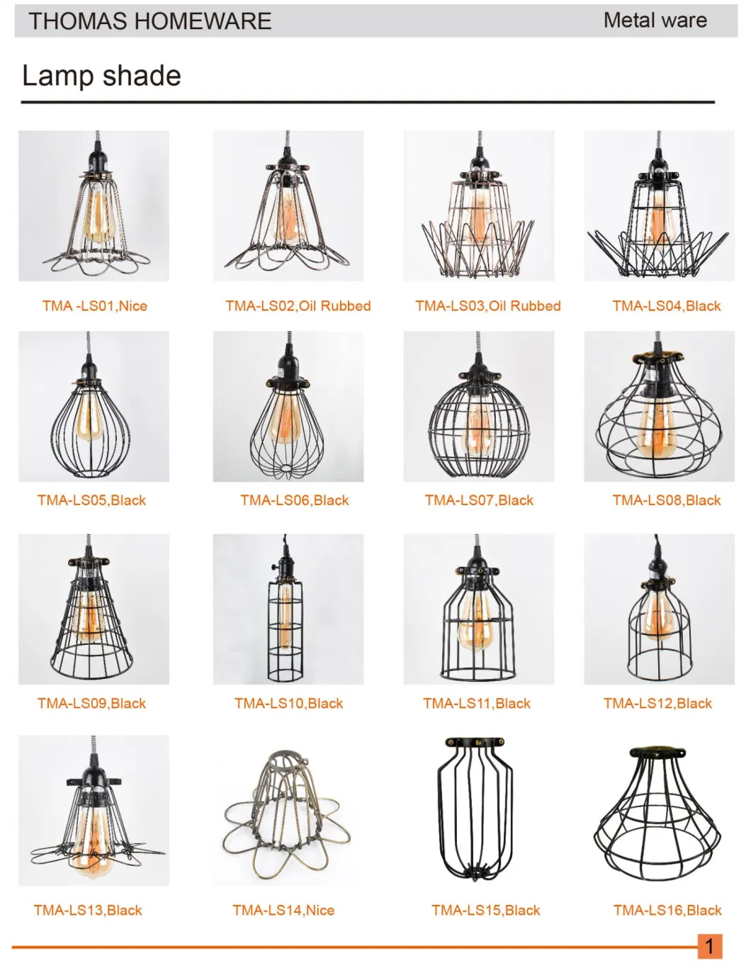 Nordic Pendant Lights Cage Industrial Vintage Loft Black Iron Art Lamp Shade for Kitchen Living Room